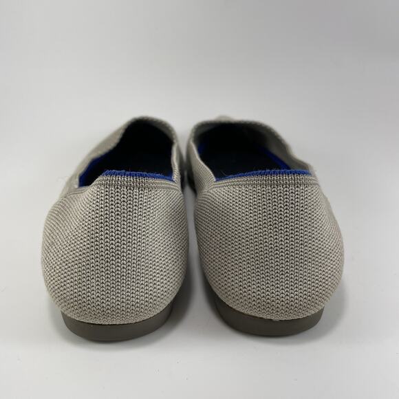 Rothy’s The Point Pointed Toe Flats Womens Size 5.5 Birdsye Flax Gray Rothys - Picture 4 of 9